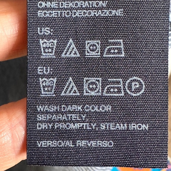 Tommy Hilfiger Mens Striped Short Sleeve Button Down Camp Shirt Blue Size Medium - Picture 8 of 9